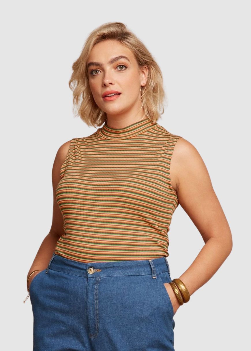 Turtle Top Boxy Stripe