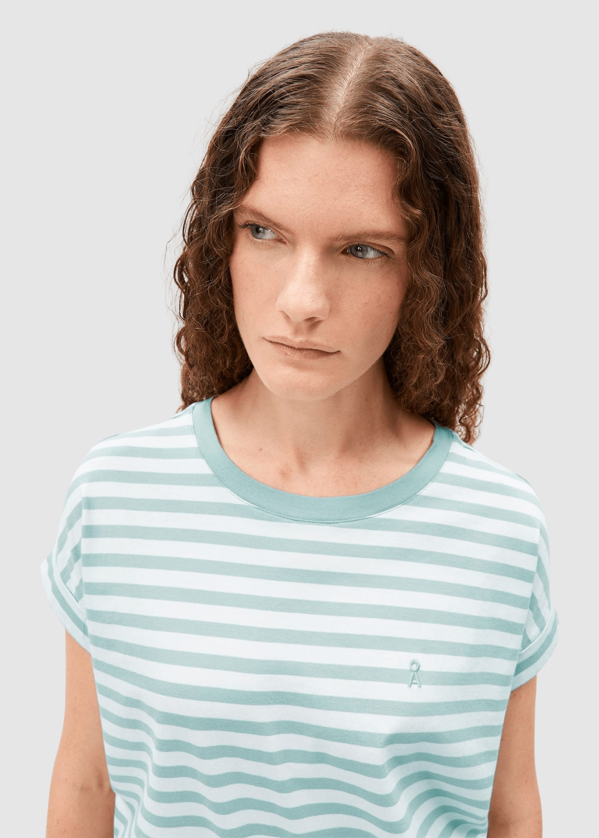 Idaara Stripe T-Shirt White-Foam