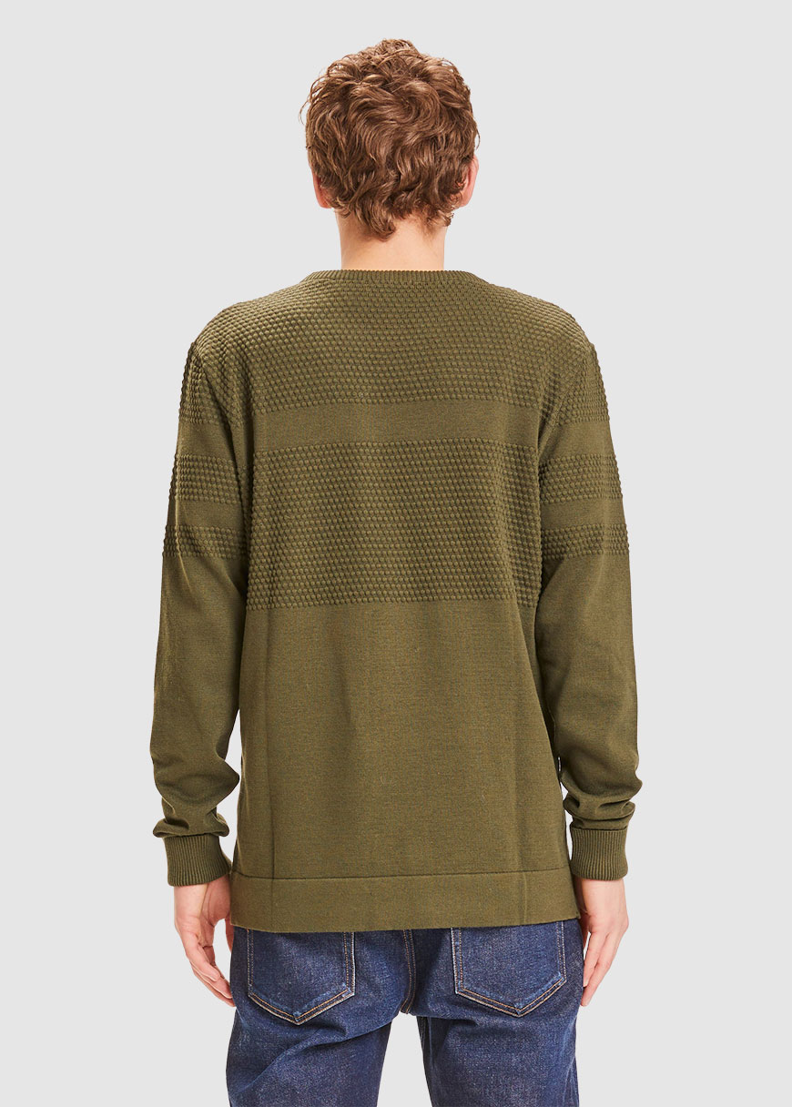 Field Bobble Knit Crew Neck