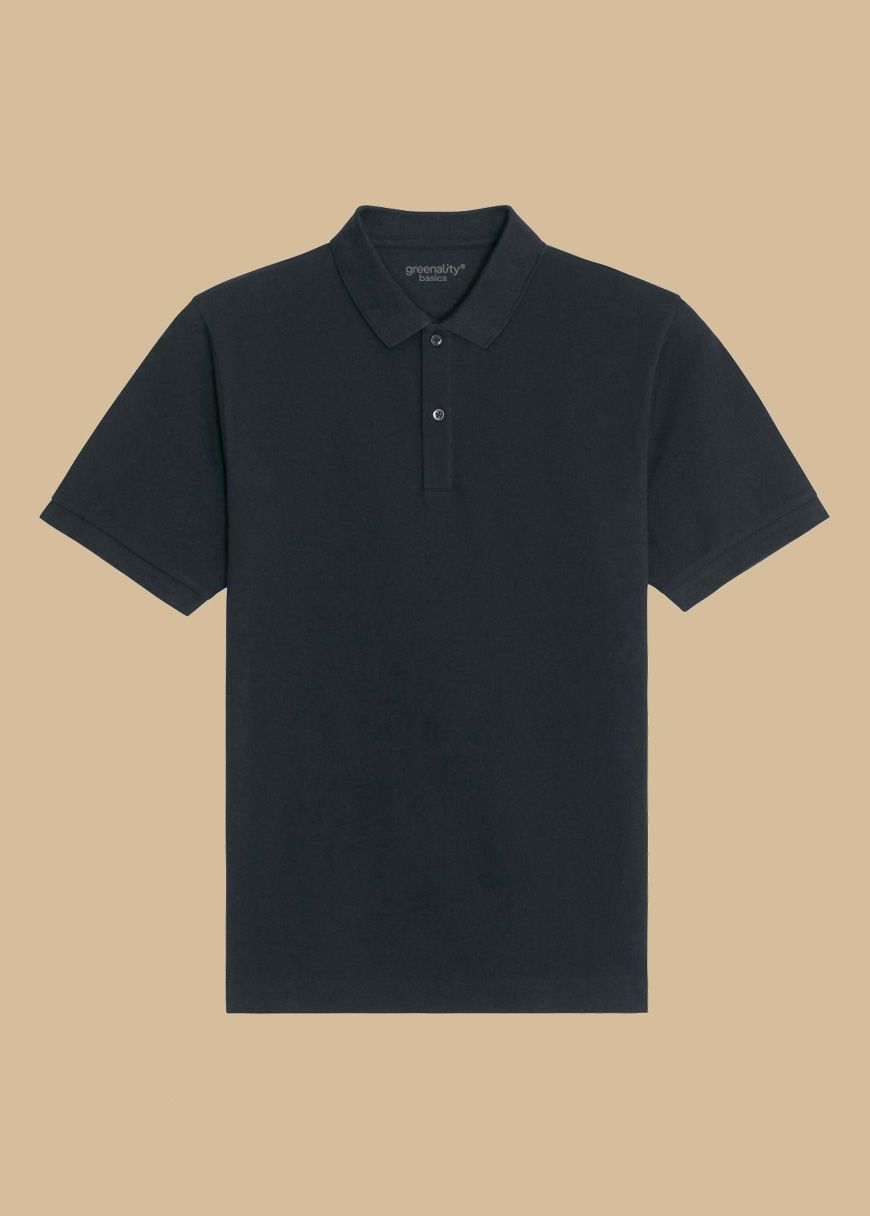 Black_Polo_frei_vorne_6f5d7e8131 Poloshirt Man