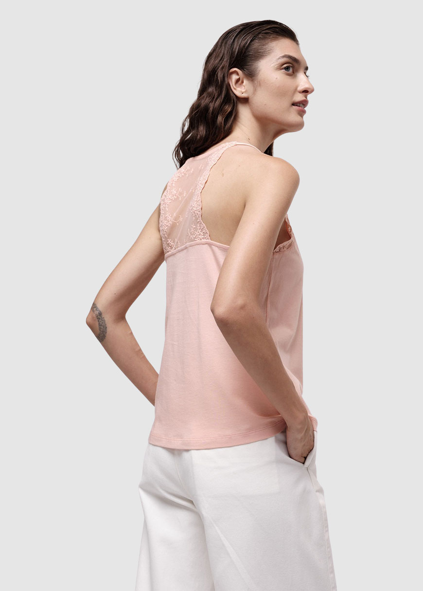 Top mit Spitze Top mit Spitze