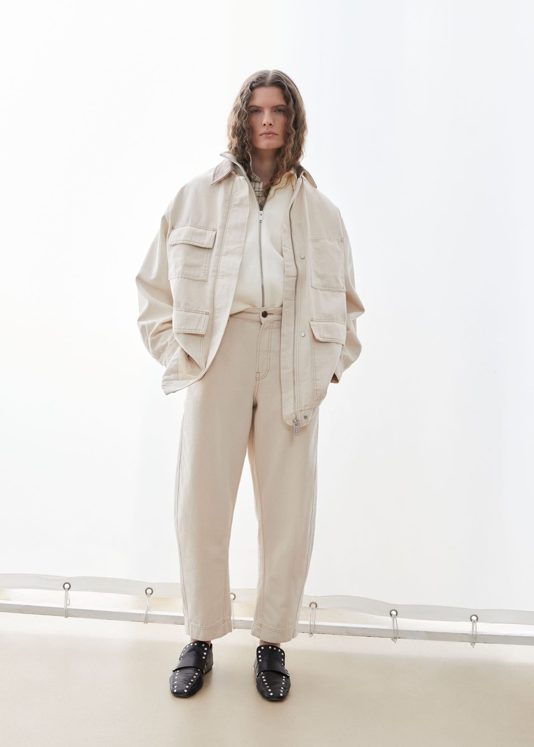Workwear Canvas Barrel Pant Undyed