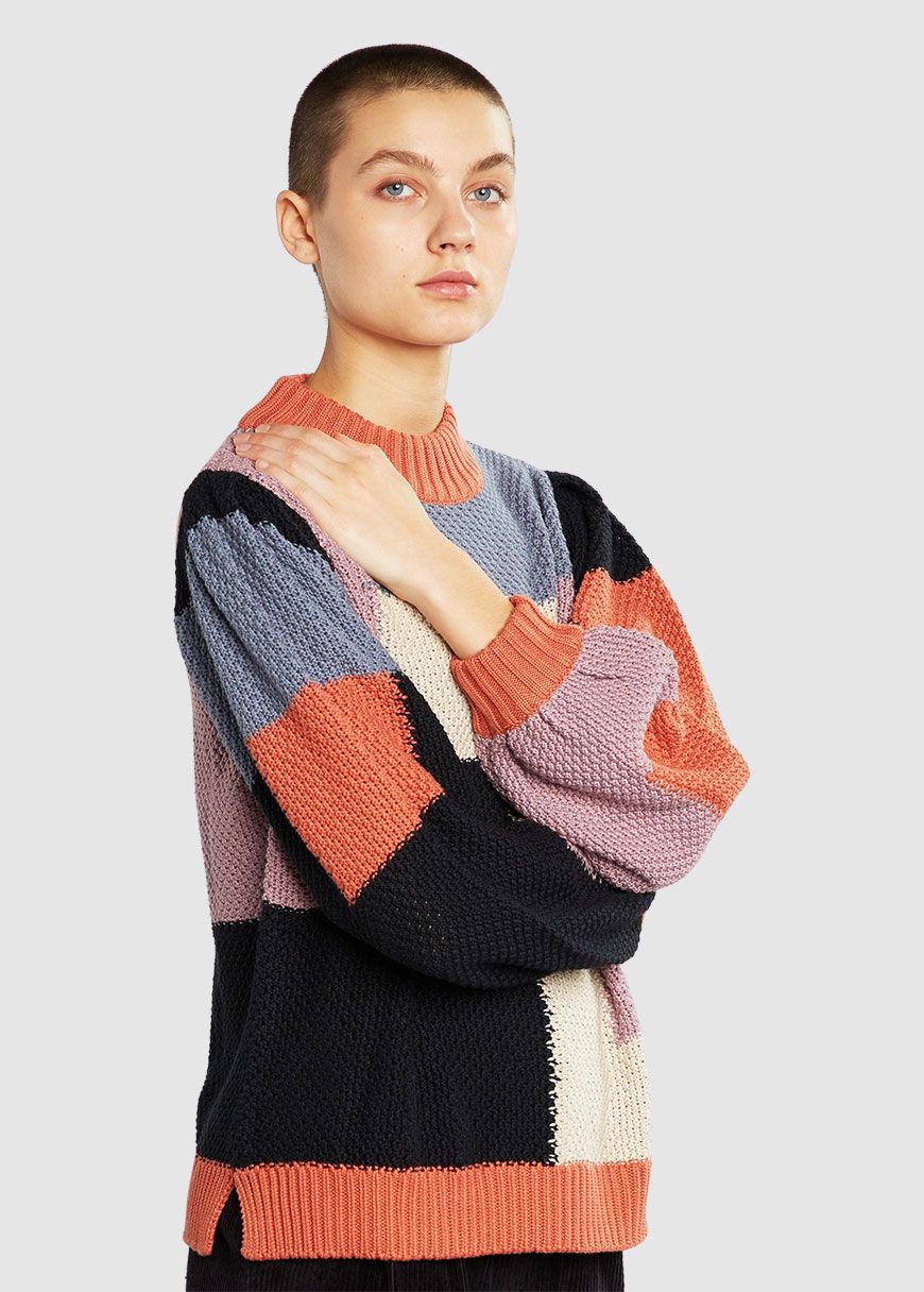 Sweater Knitted Rutbo Blocks