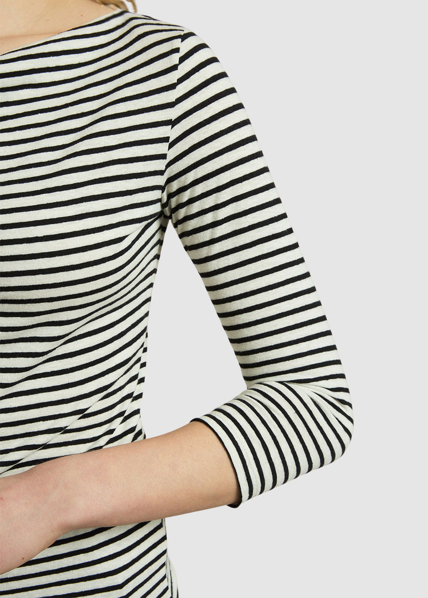 Streifen-Wasserfallshirt Streifen-Wasserfallshirt