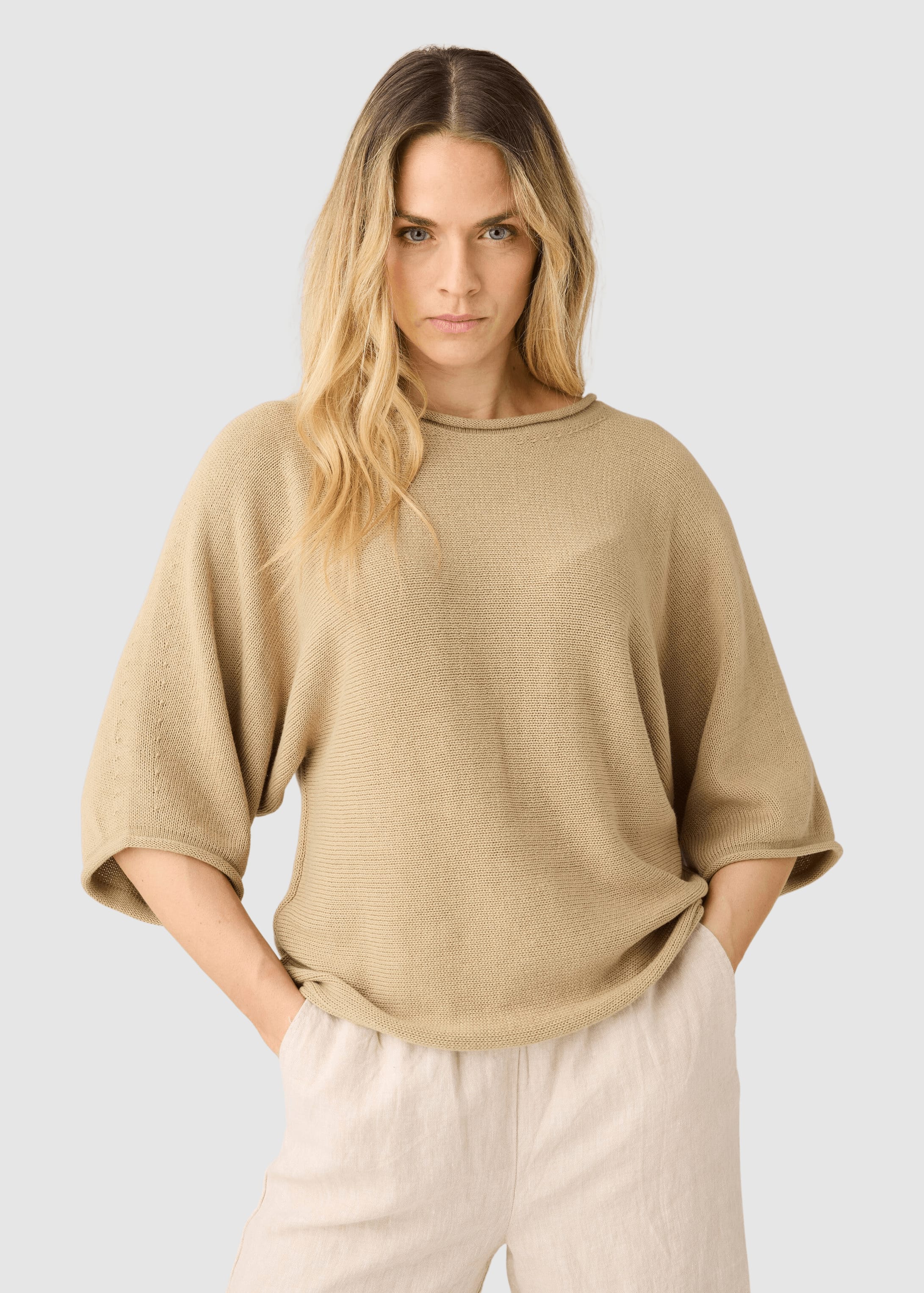 Bat Sleeve Knit Twill Bat Sleeve Knit Twill