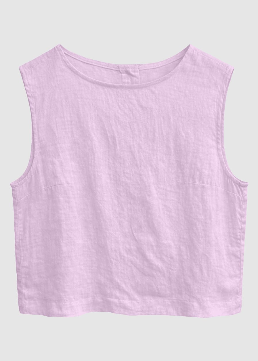 Linen Top Bright Lavender