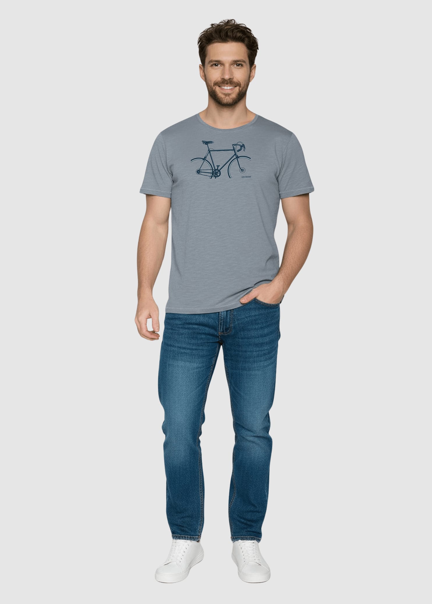 Bike Crop Spice T-Shirt Sea Smoke