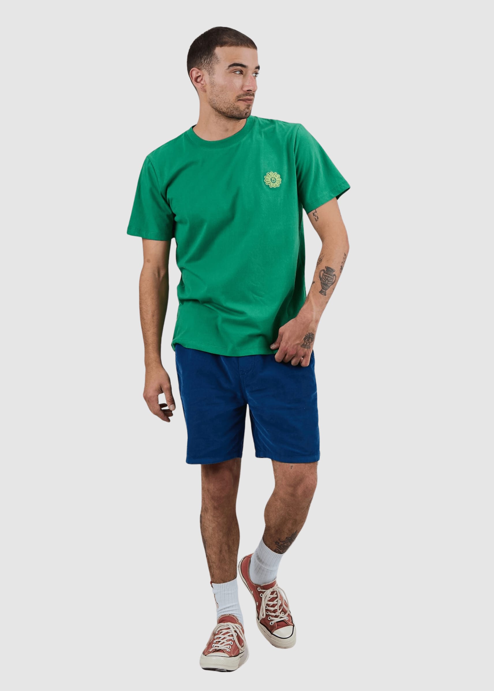 Asis Percales Daisy T-Shirt Green Asis Percales Daisy T-Shirt Green