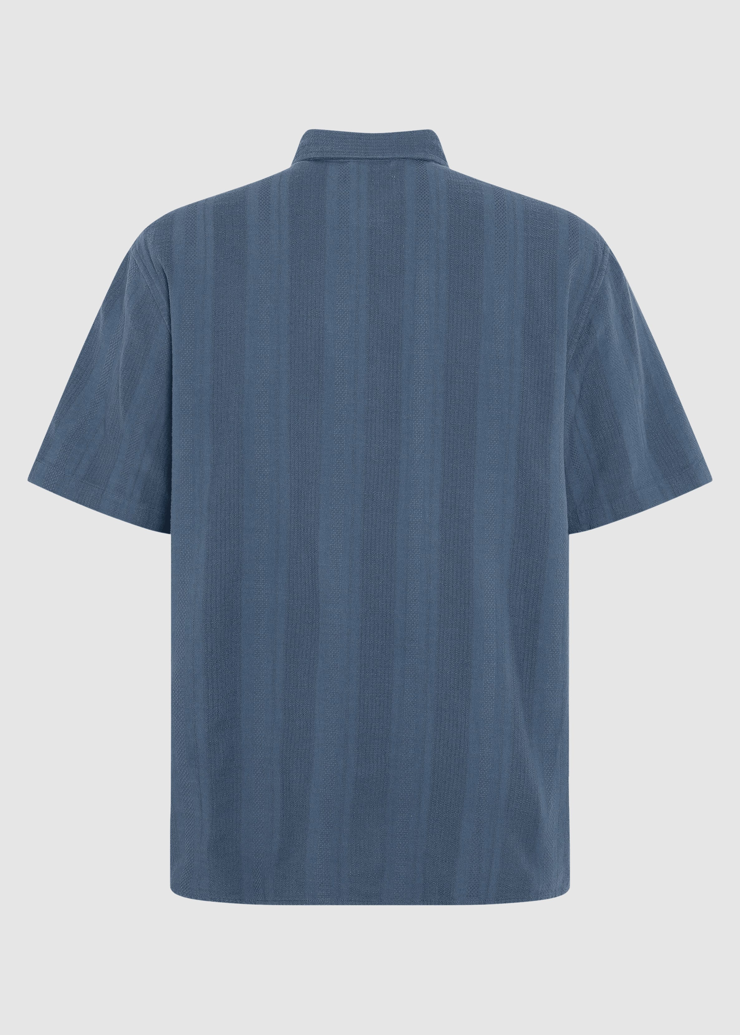 Relaxed Structure Short Sleeve Shirt Vintage Indigo