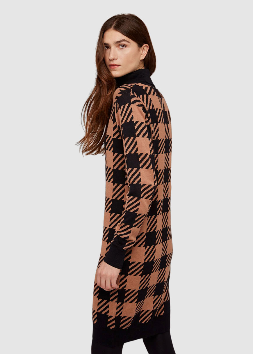 Millie Checked Knitted Dress Millie Checked Knitted Dress
