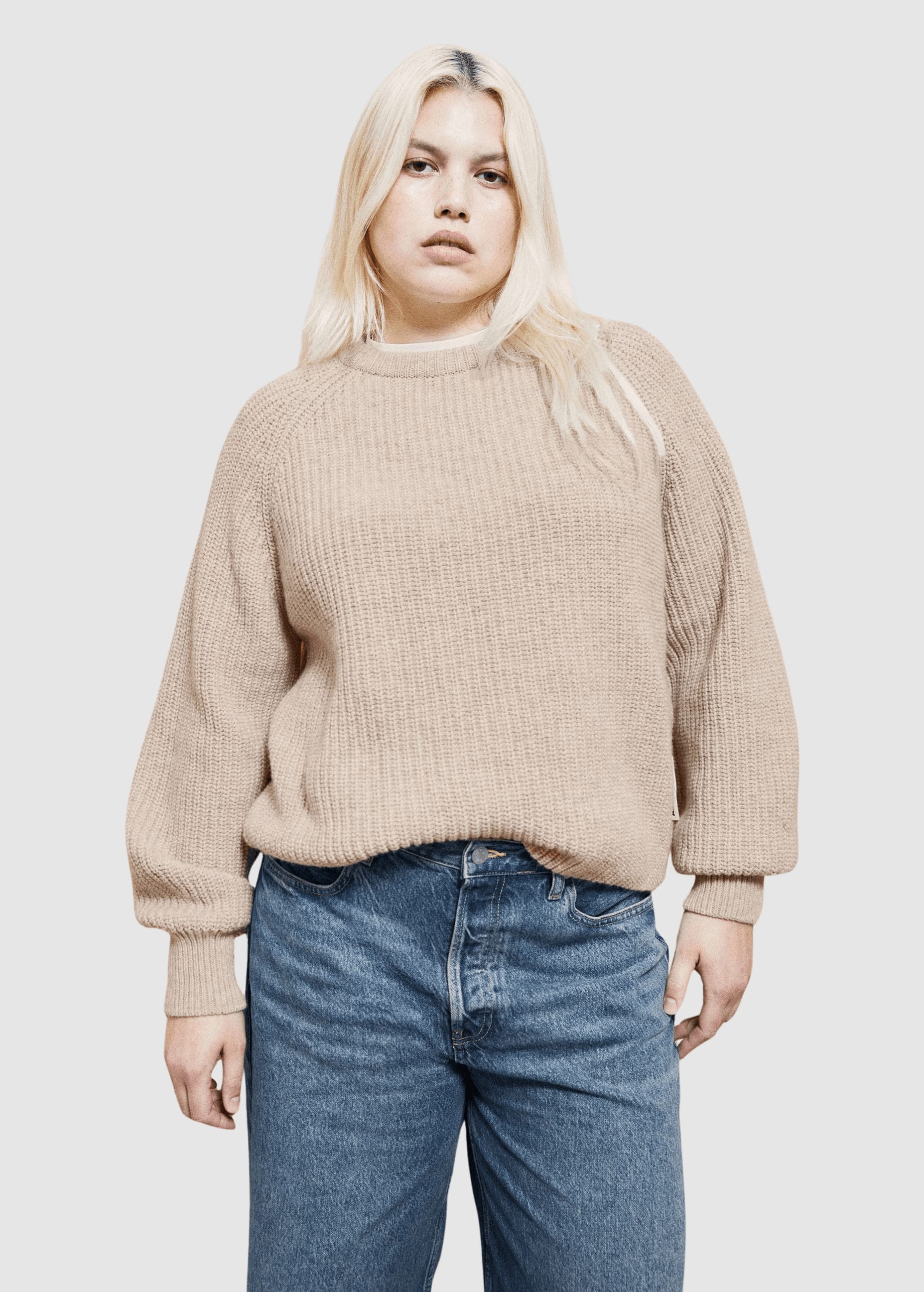 armedangels-rib-knit-sweater-honey-melange-4.jpeg Rib Knit Sweater Honey Melange