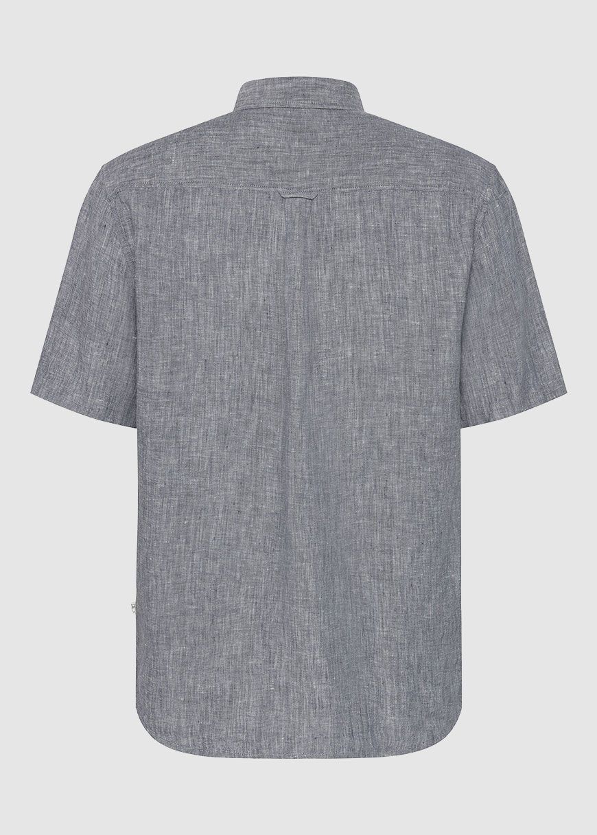 knowledge_cotton_apparel_regular_linen_short_sleeve_shirt_SS_25_KCA_1090064_1226_Vintage_Indigo_2_559285f965 Regular Linen Short Sleeve Shirt