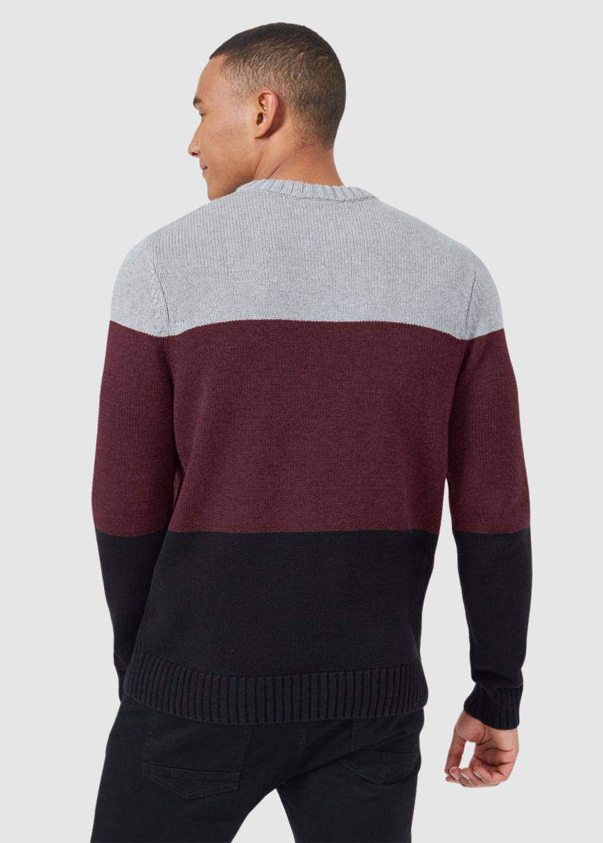 M Highline Blocked Crew Sweater