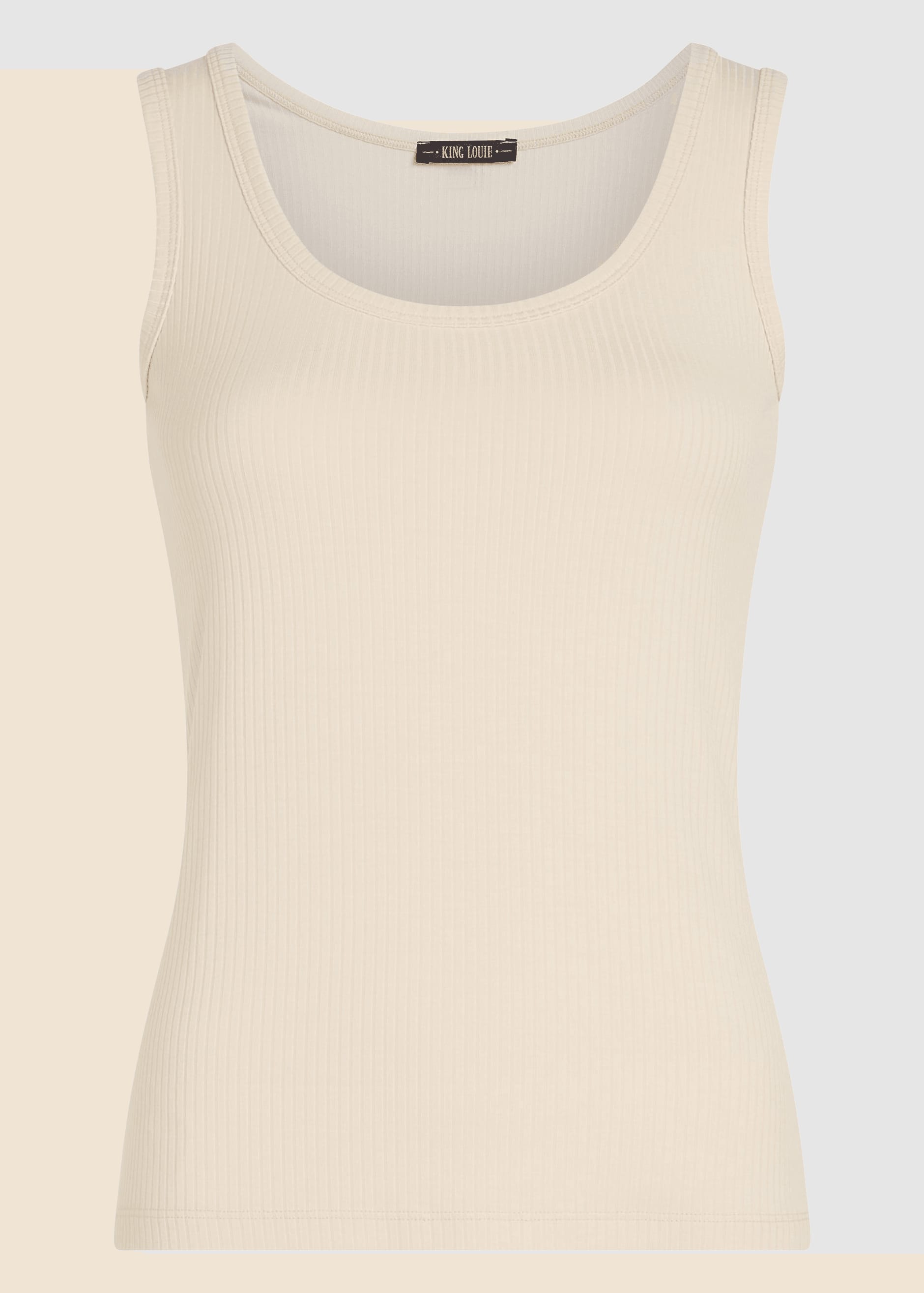 Brigitta Camisole Uni Rib Cream