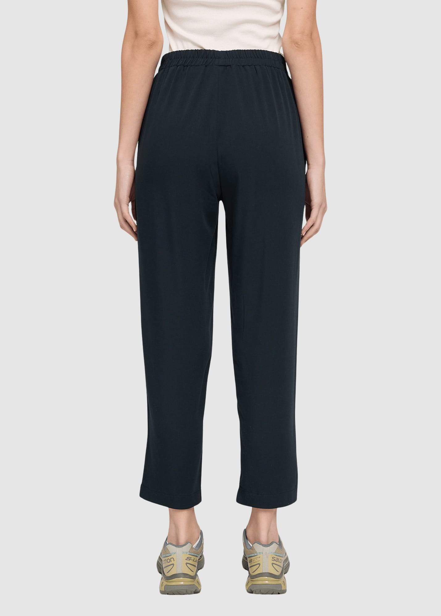 Straight Leg Viscose Pants Black Straight Leg Viscose Pants Black