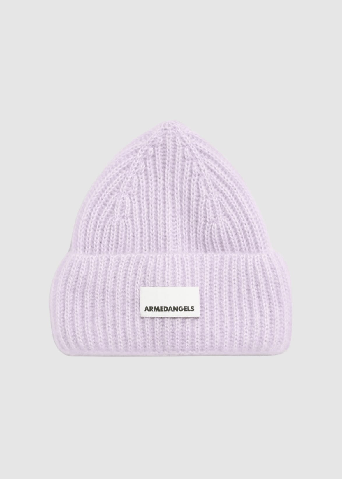 Mohair Blend Knit Hat W Moonlit Lilac