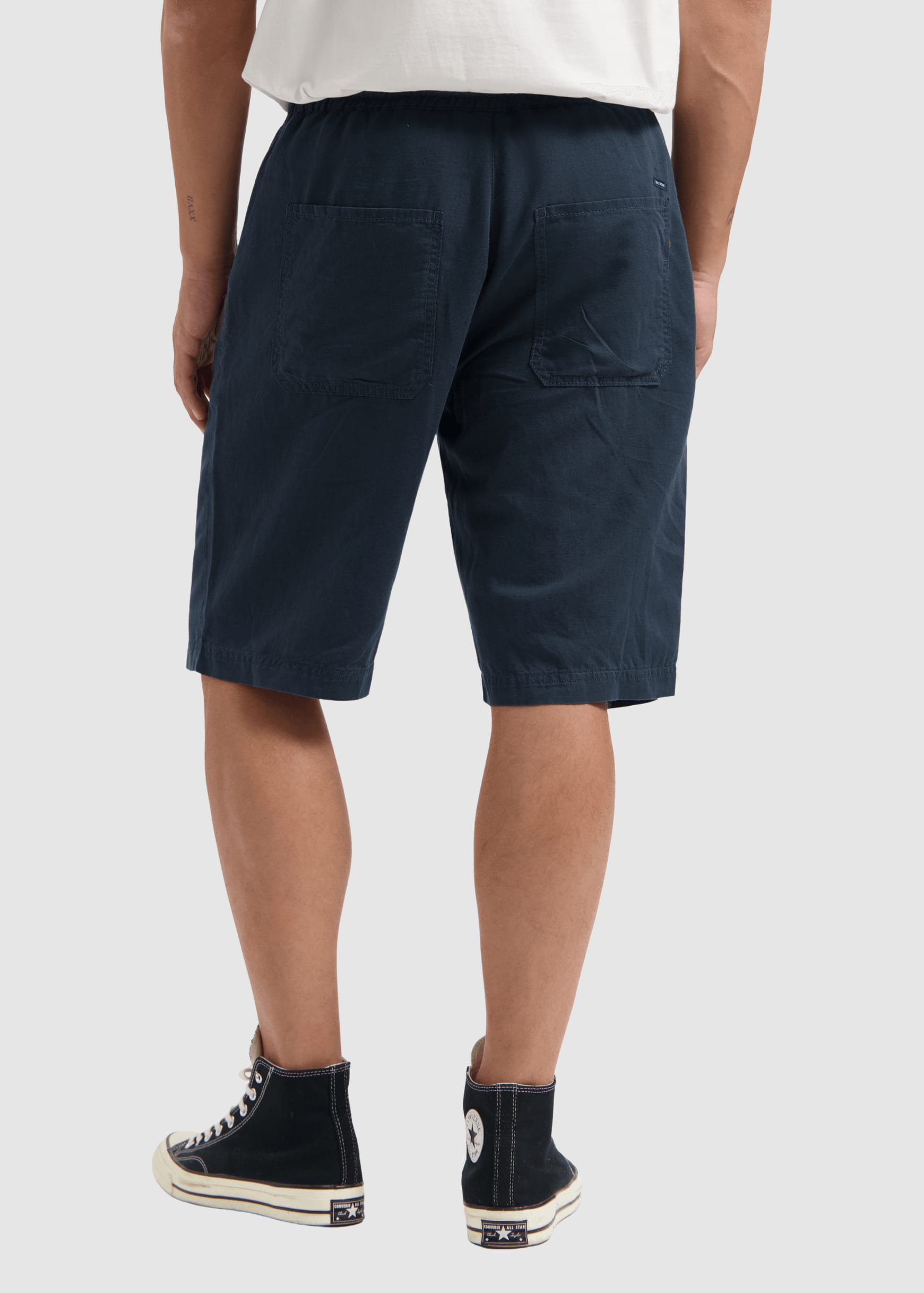 Tyler Linen Short Midnight Blue Tyler Linen Short Midnight Blue