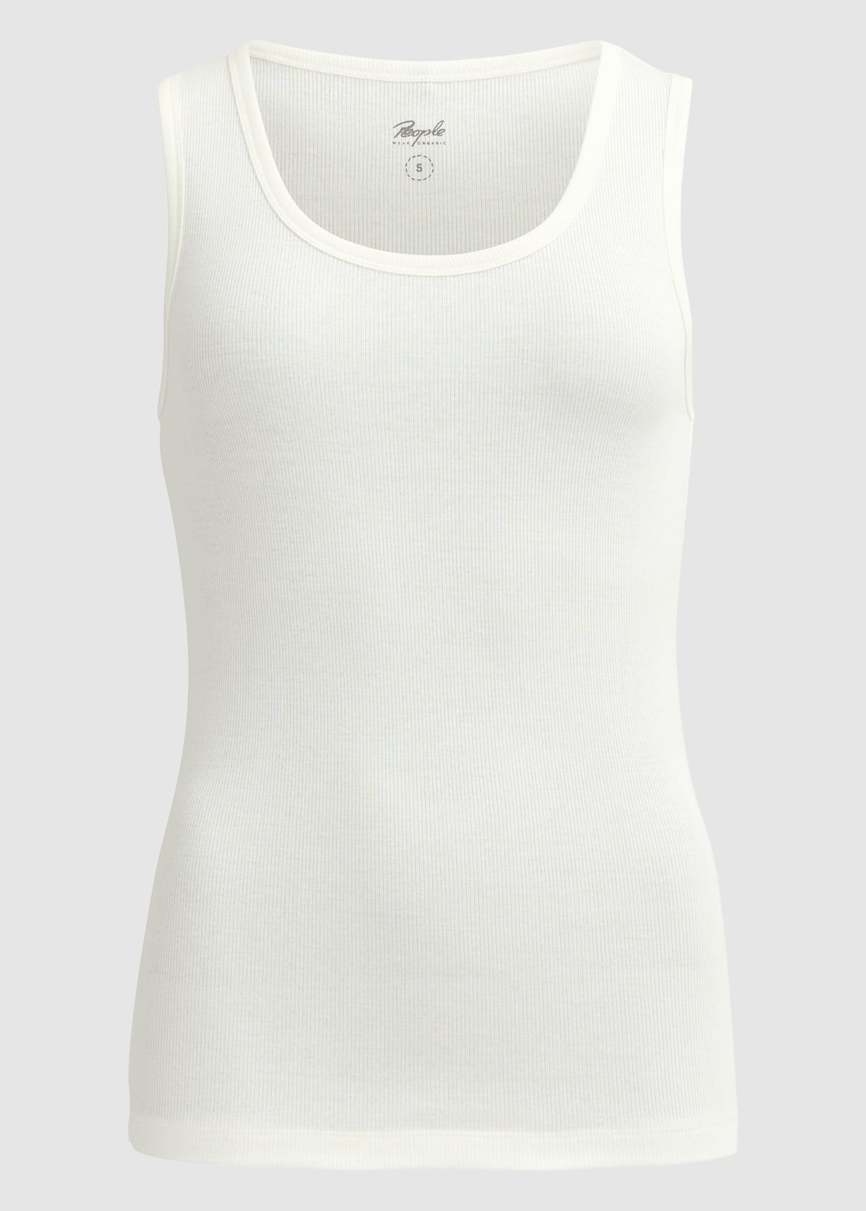 Ripp Tank-Top Weiß Ripp Tank-Top Weiß