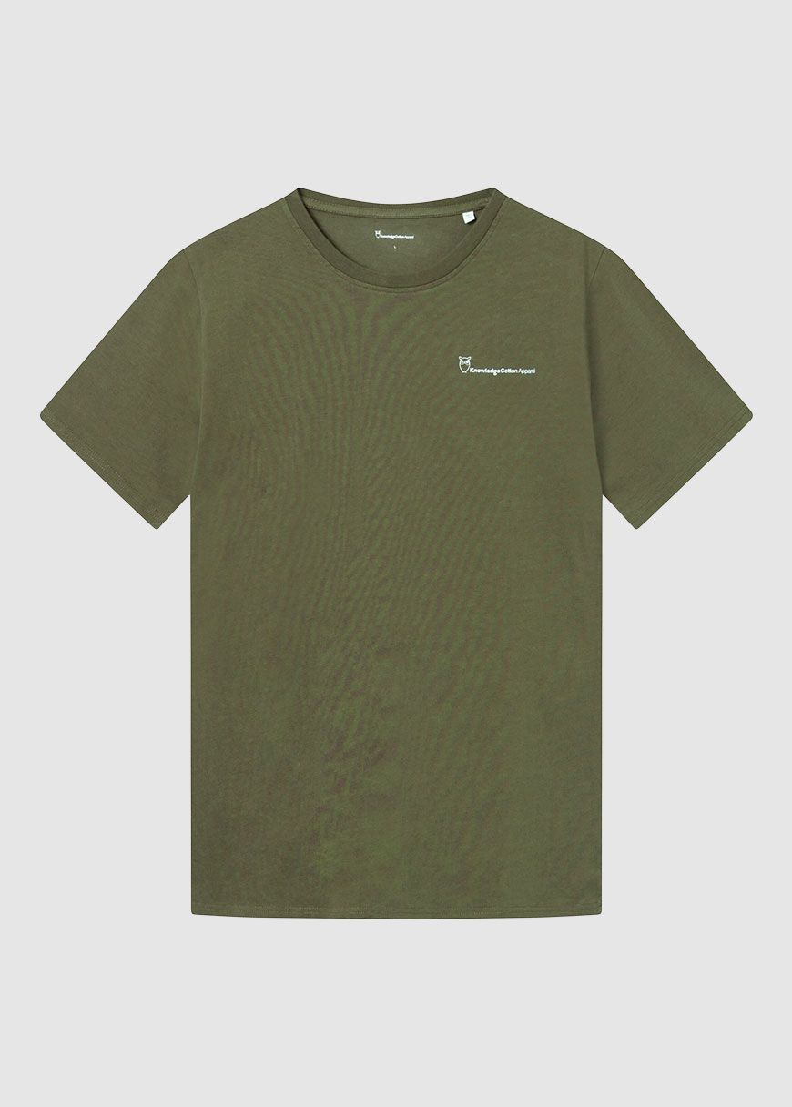 Regular Trademark Chest Print T-Shirt