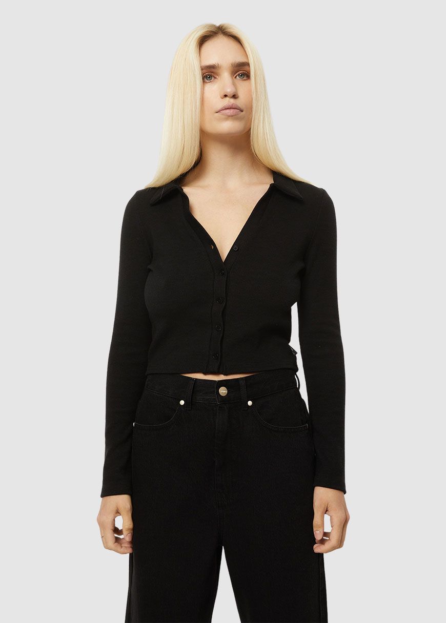 Eliza Hemp Rib Longsleeve Shirt