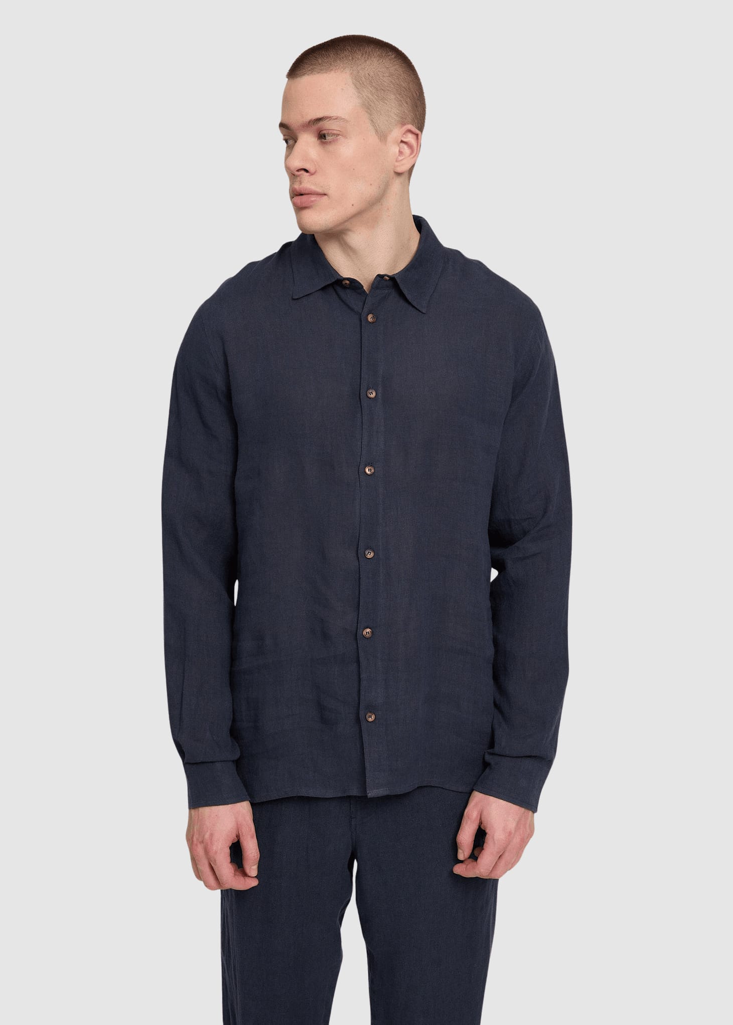 Classic Linen Shirt Ink Blue Classic Linen Shirt Ink Blue