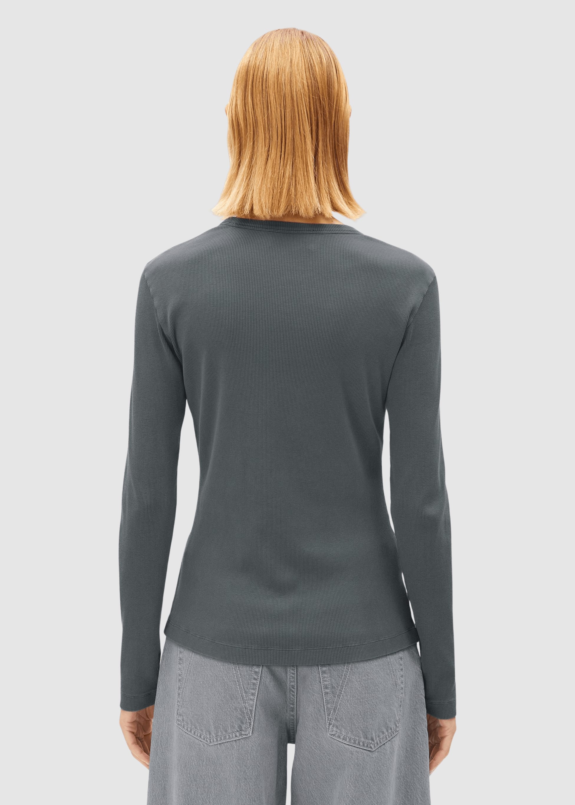 Gmt Dye Rib Longsleeve Space Steel Gmt Dye Rib Longsleeve Space Steel