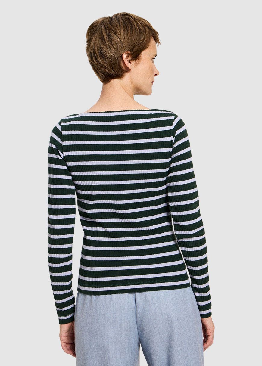 U-Bootshirt mit Streifen