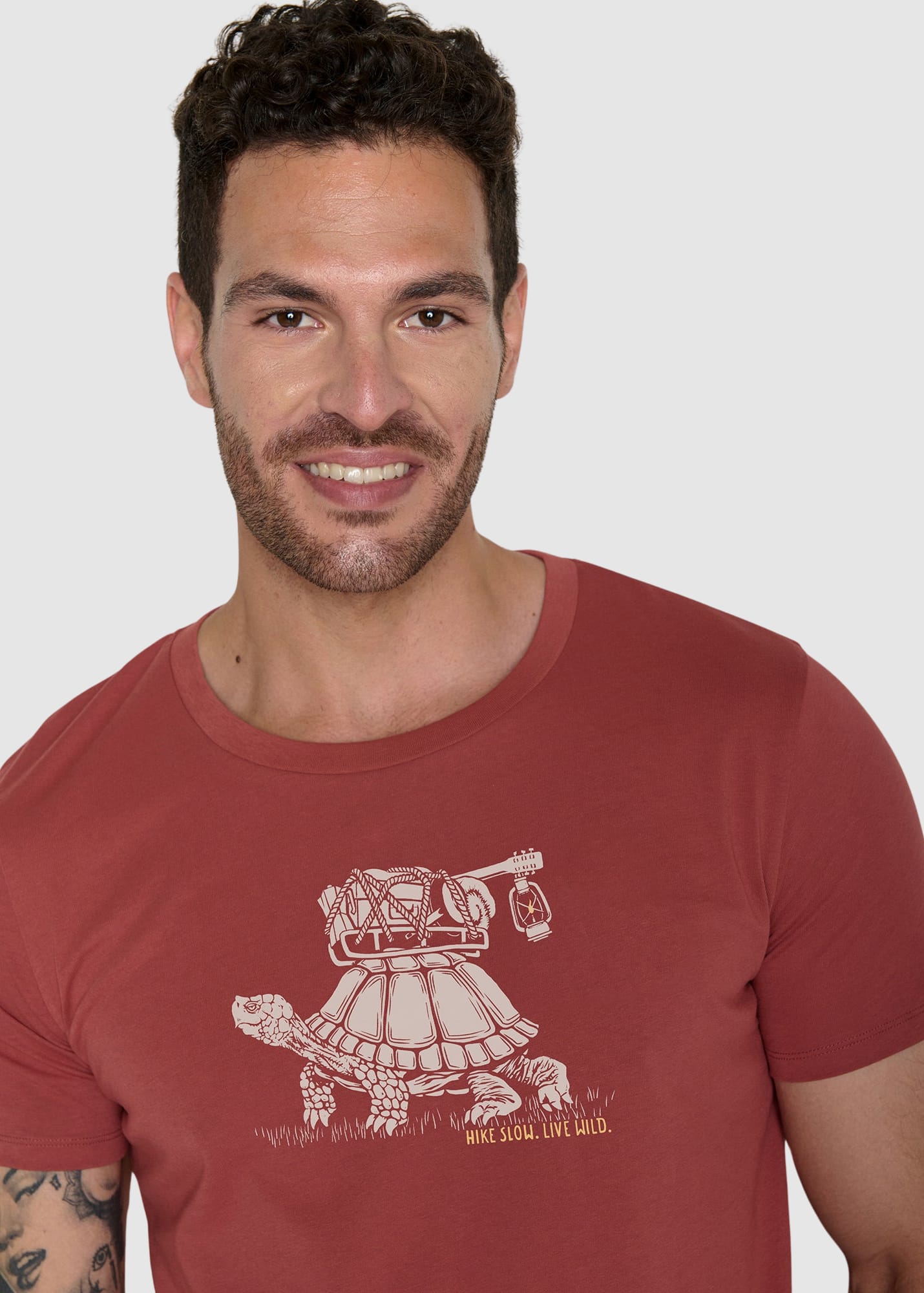 Turtle Walk Guide T-Shirt Sunset Red Turtle Walk Guide T-Shirt Sunset Red