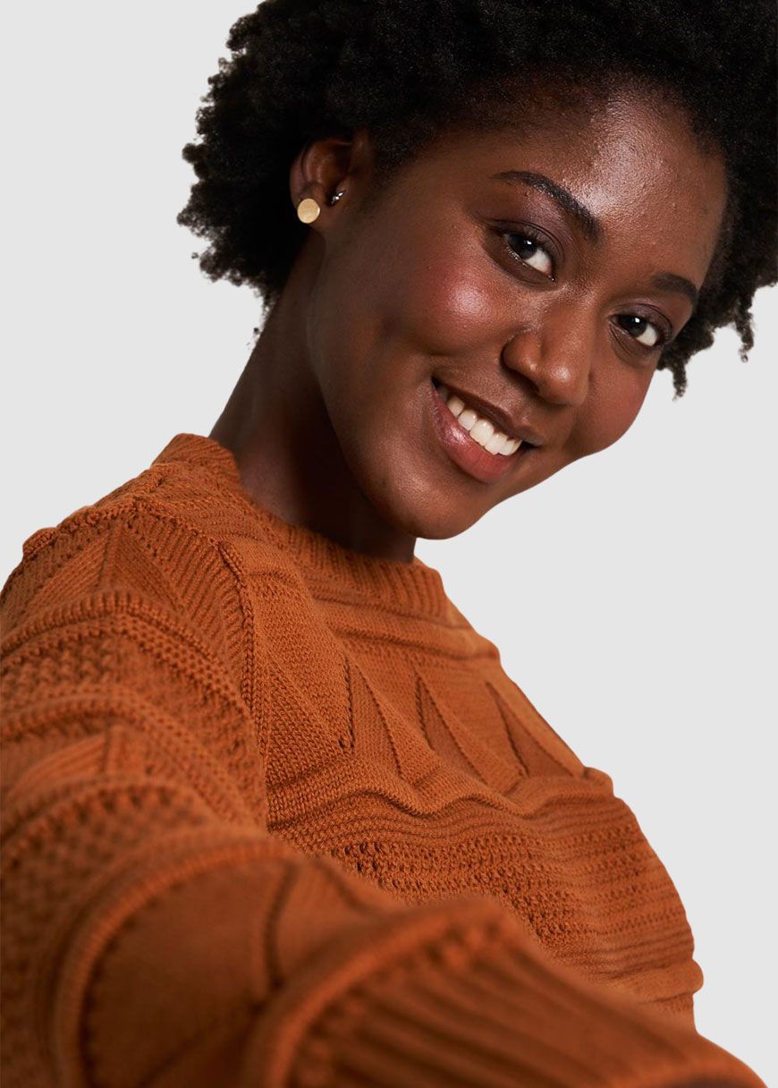 Gemusterter Strickpullover