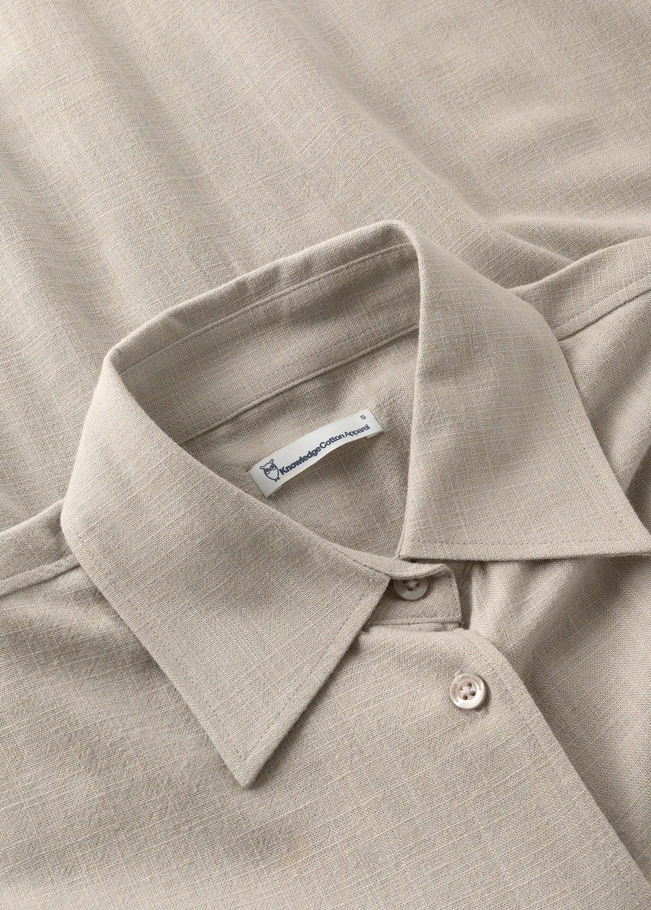 Relaxed Linen-MIX Shirt Light Feather Gray
