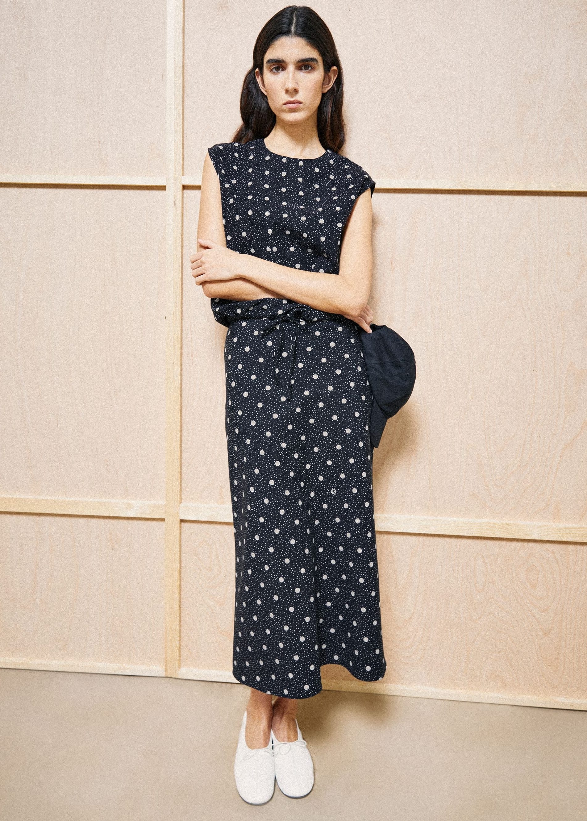 armedangels-lenovaa-dot-slip-skirt-black-white-4.jpeg Lenovaa Dot Slip-Skirt Black White