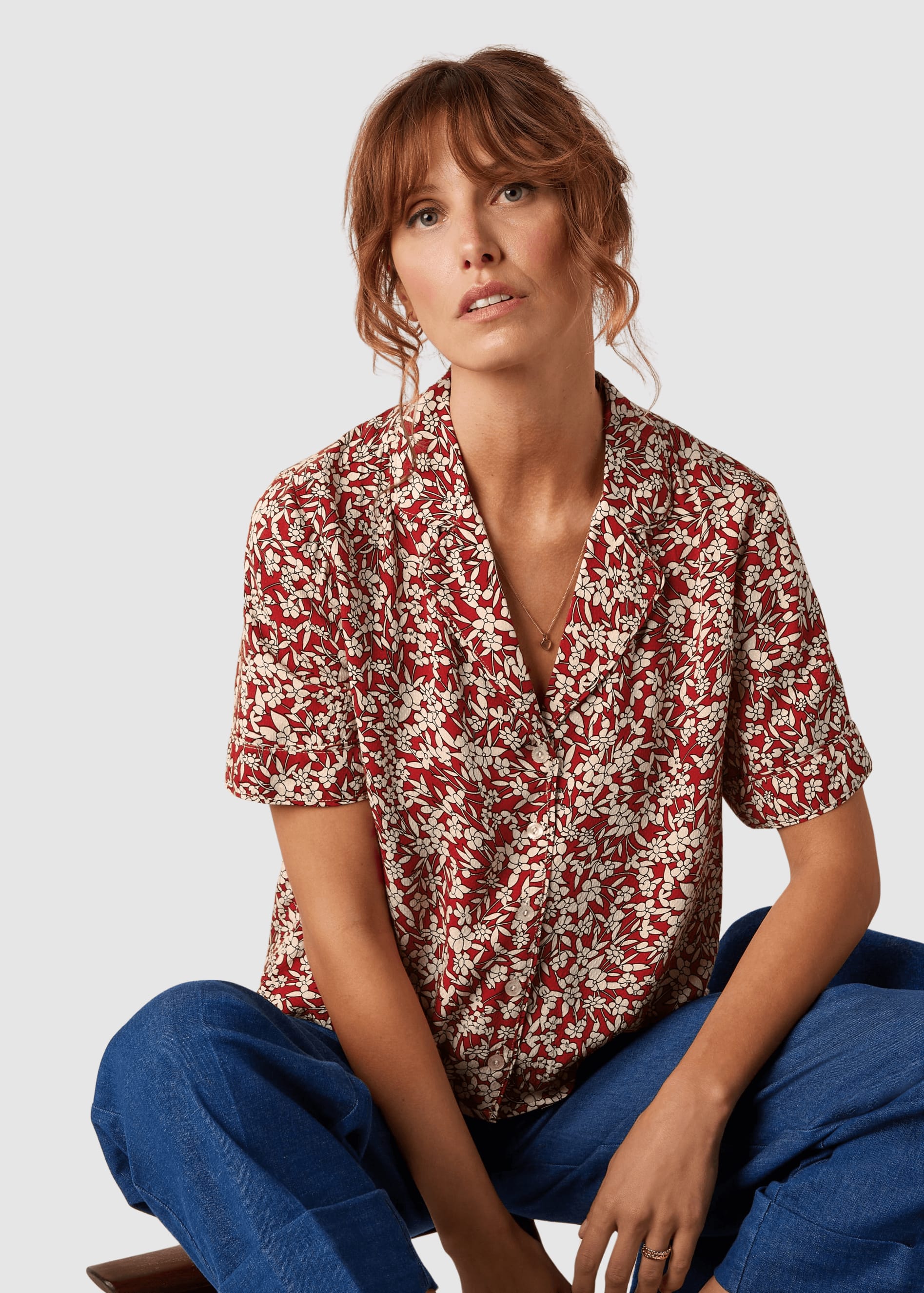 Elsie Blouse Paradis Chili Red