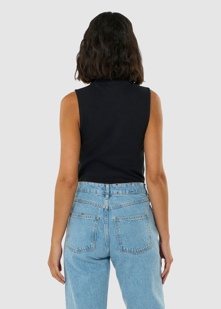 High Neck Rib Top High Neck Rib Top