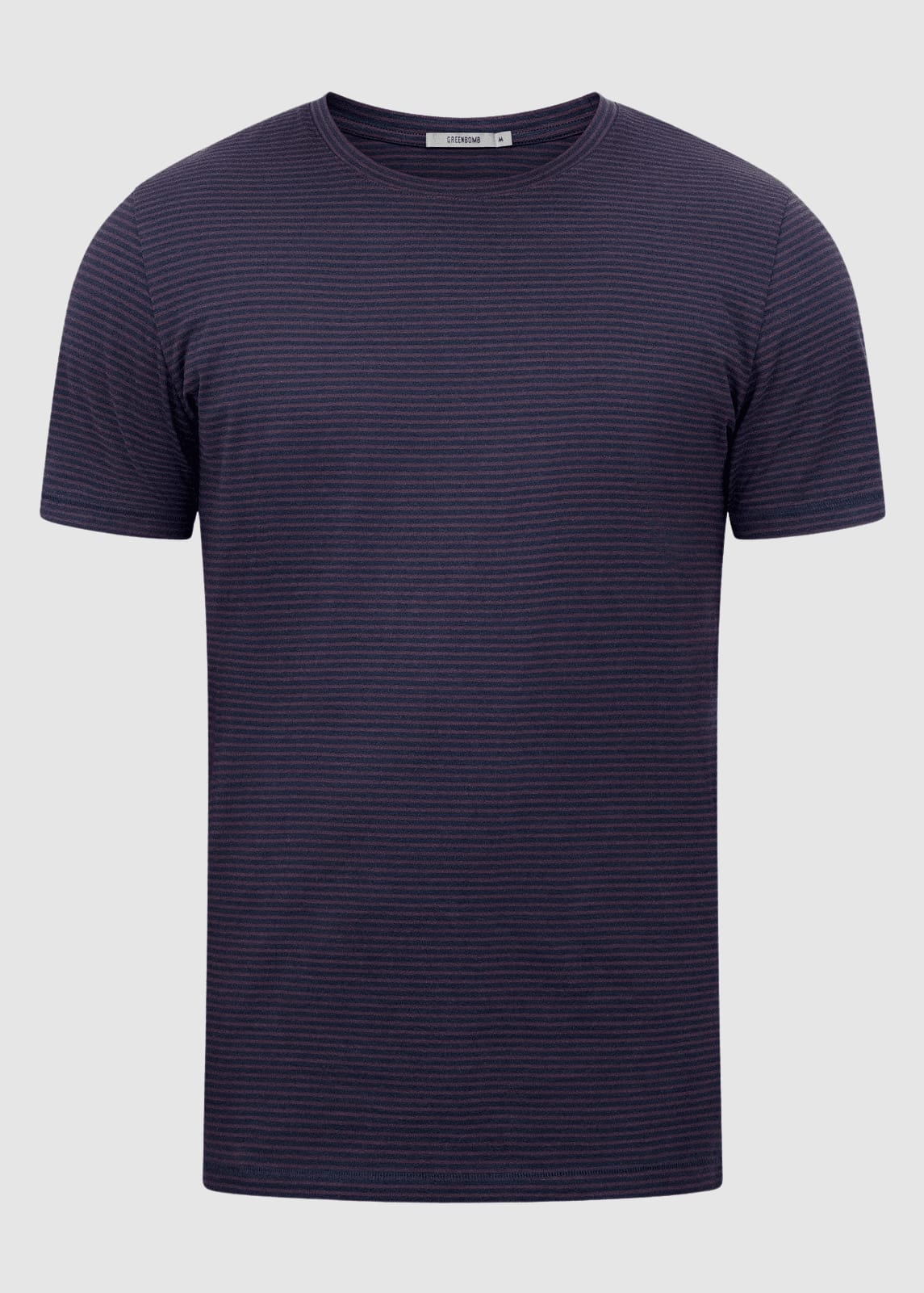 Basic Spice T-Shirt Purple Blue Stripes