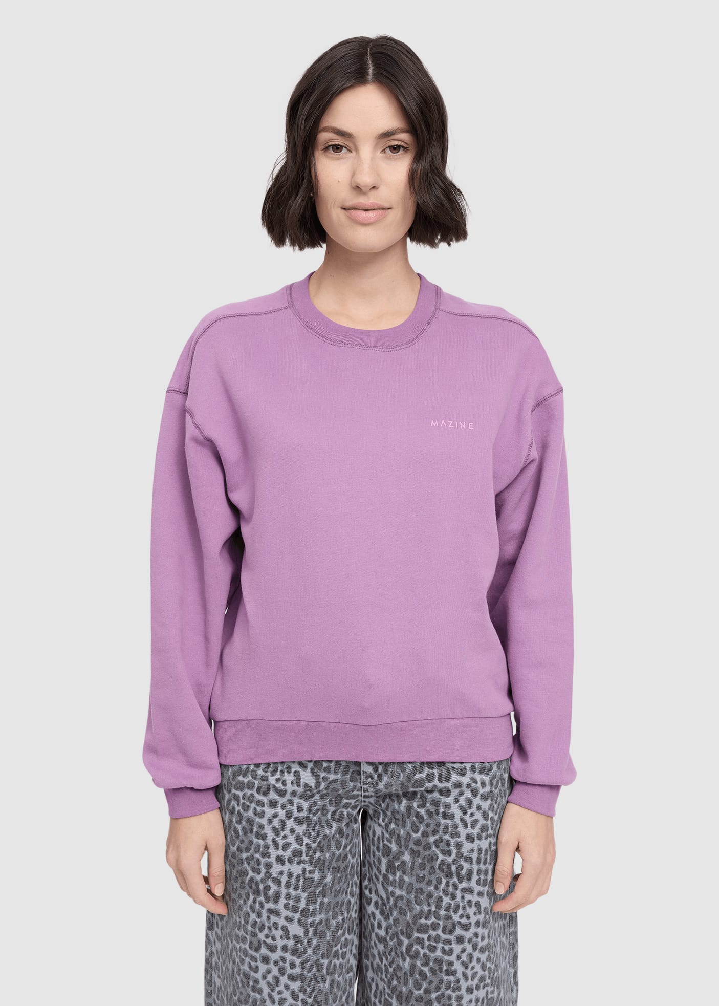 mazine-basic-sweatshirt-grape-pink-1.jpeg Basic Sweatshirt Grape Pink