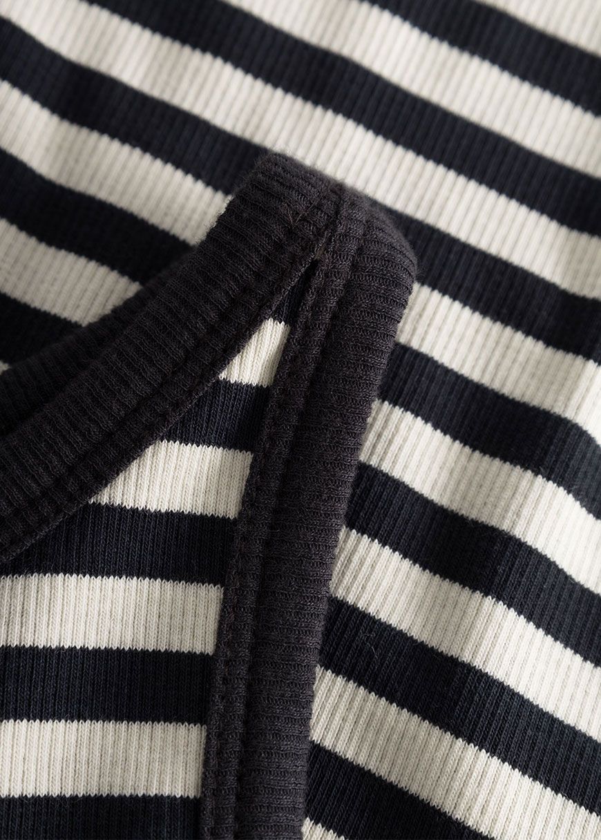 Striped Racer Rib Top