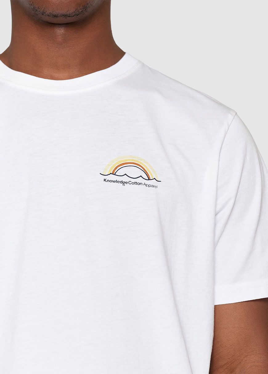 Regular Fit Single Jersey Sunset Chest T-Shirt Regular Fit Single Jersey Sunset Chest T-Shirt