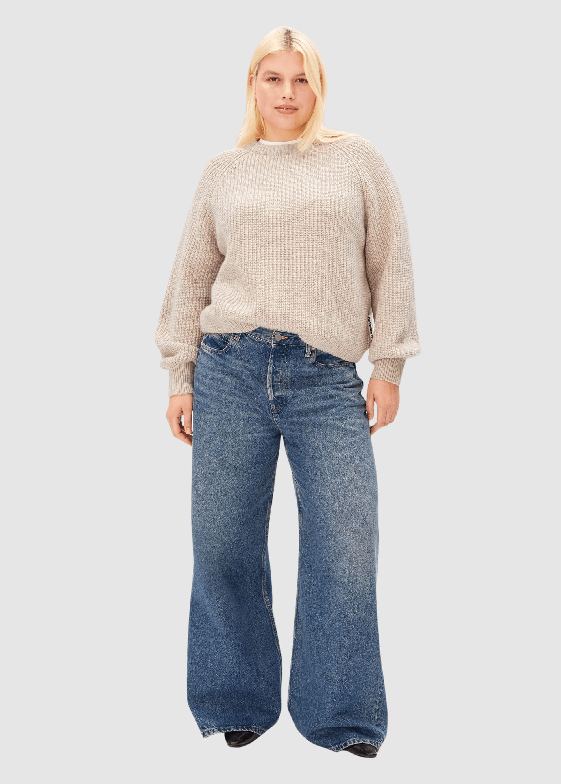armedangels-rib-knit-sweater-honey-melange-5.jpeg Rib Knit Sweater Honey Melange