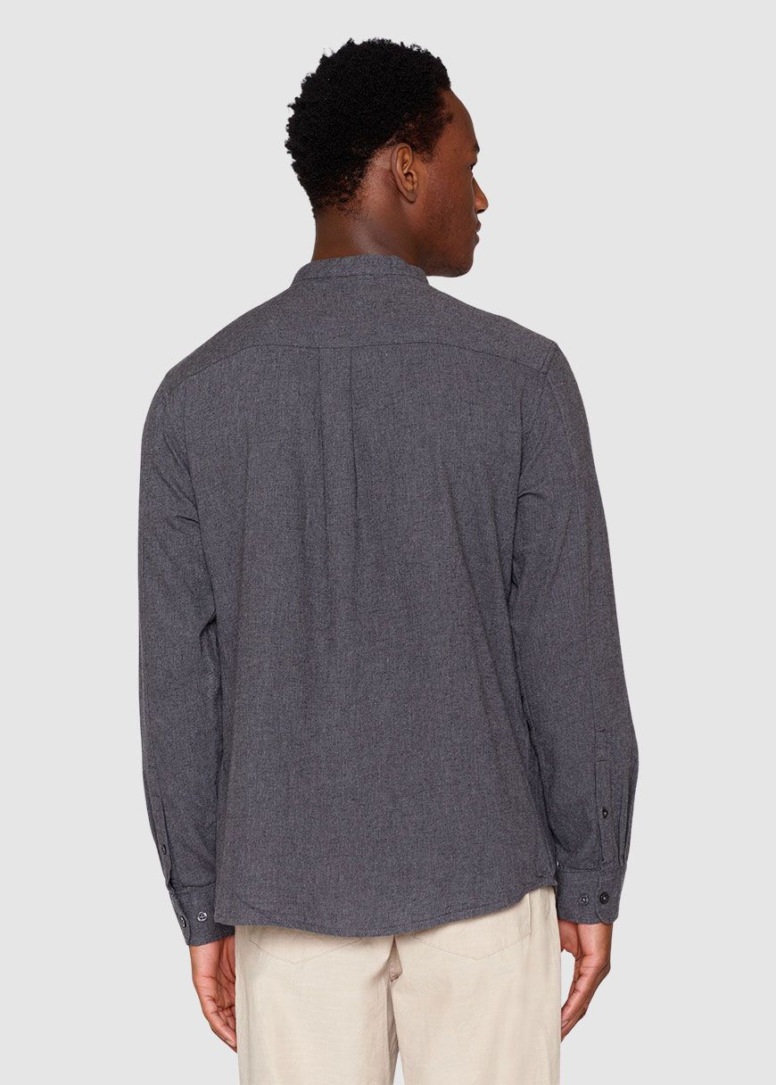 knowledge_cotton_apparel_flannel_shirt_AW_25_KCA_1090056_1073_Dark_Grey_Melange_2_3f8d4a20a4 Flannel Shirt