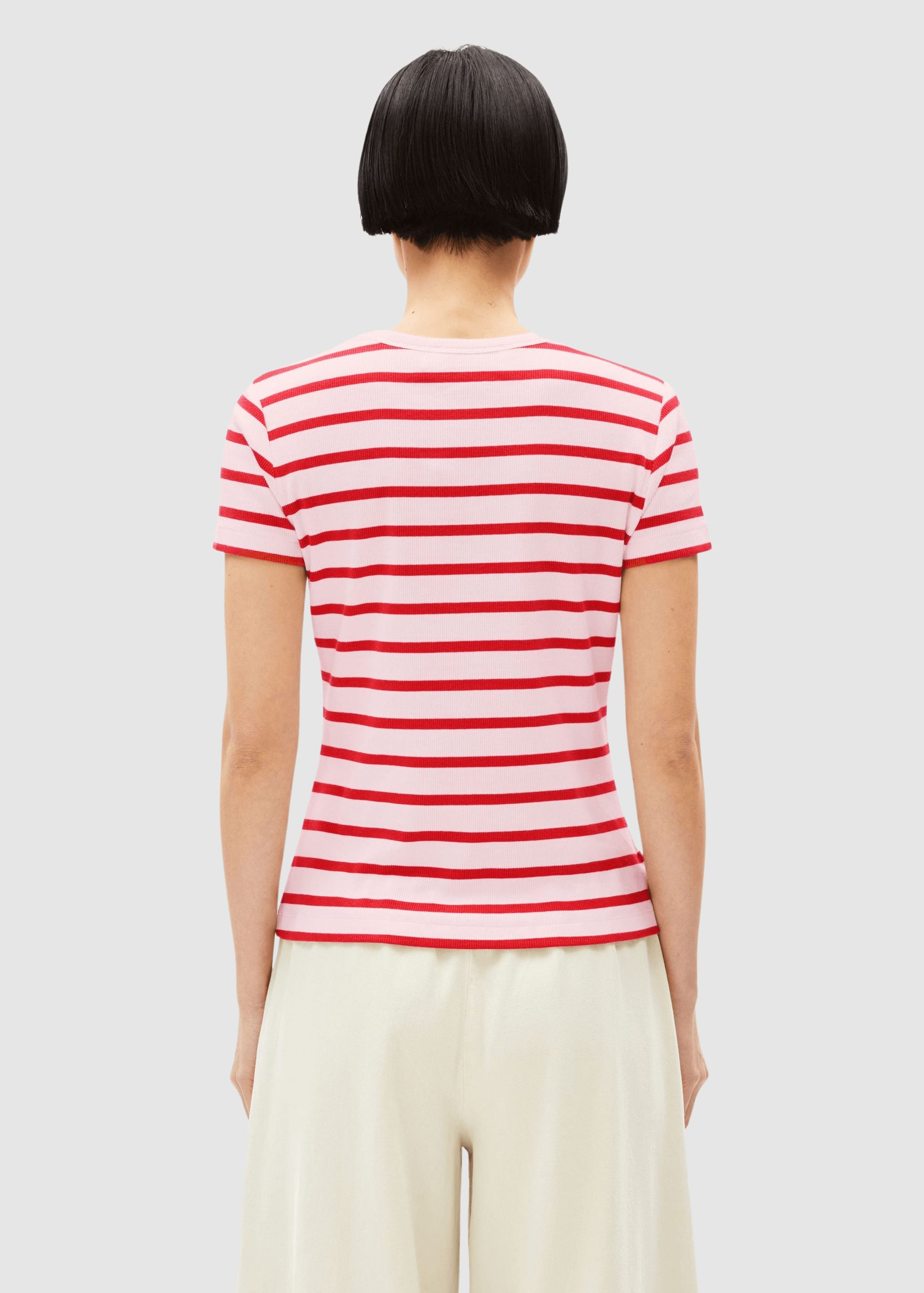 Kardaa Stripe T-Shirt Pink Mist-Mars Red Kardaa Stripe T-Shirt Pink Mist-Mars Red