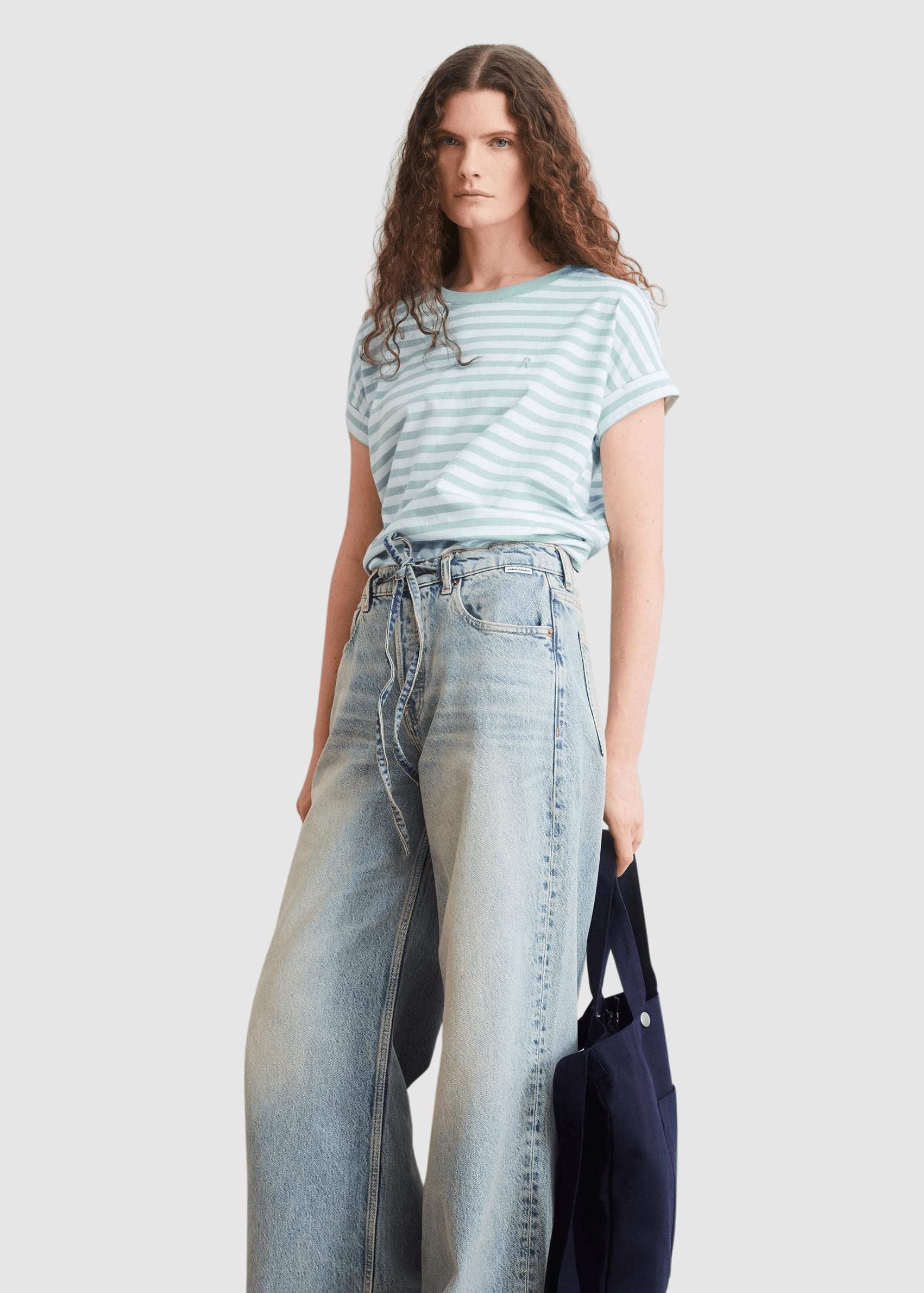Idaara Stripe T-Shirt White-Foam