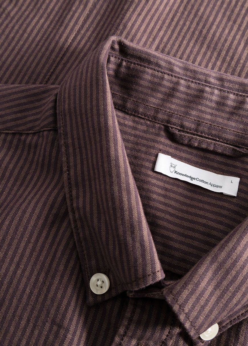 Costom Tailored Fit Striped Oxford Shirt Costom Tailored Fit Striped Oxford Shirt