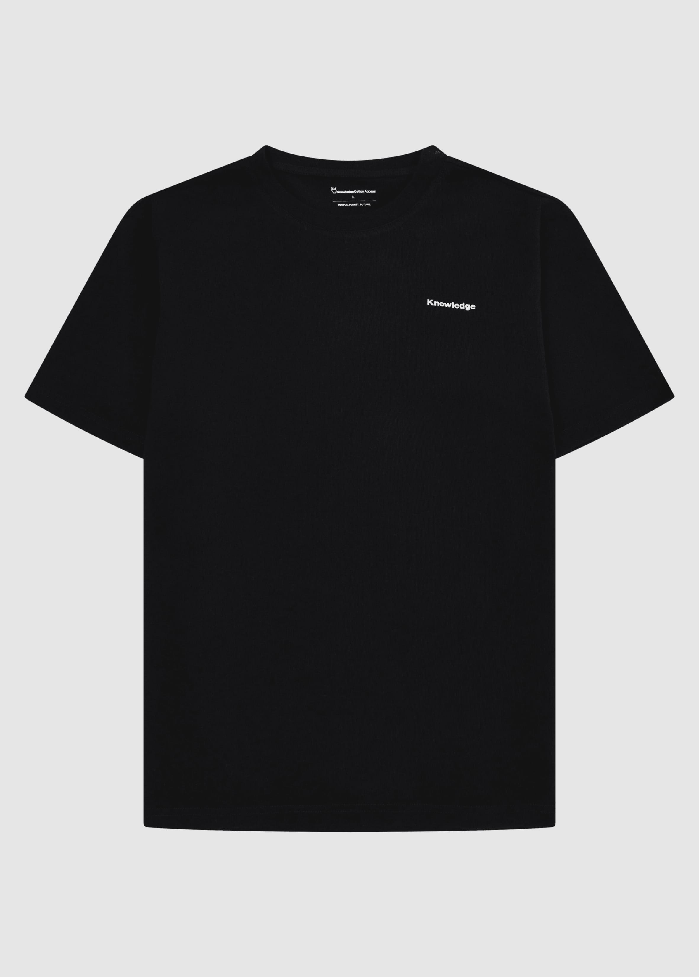 Back Print T-Shirt Black Jet