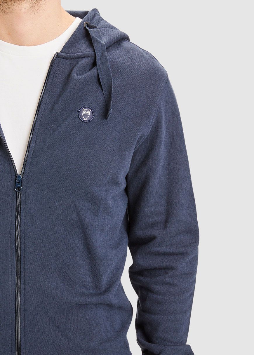 Zip Hood Basic Badge Sweat Zip Hood Basic Badge Sweat
