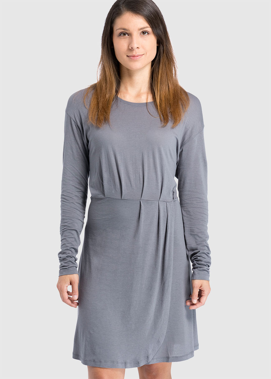 Folded Dress City Grey Folded Dress City Grey