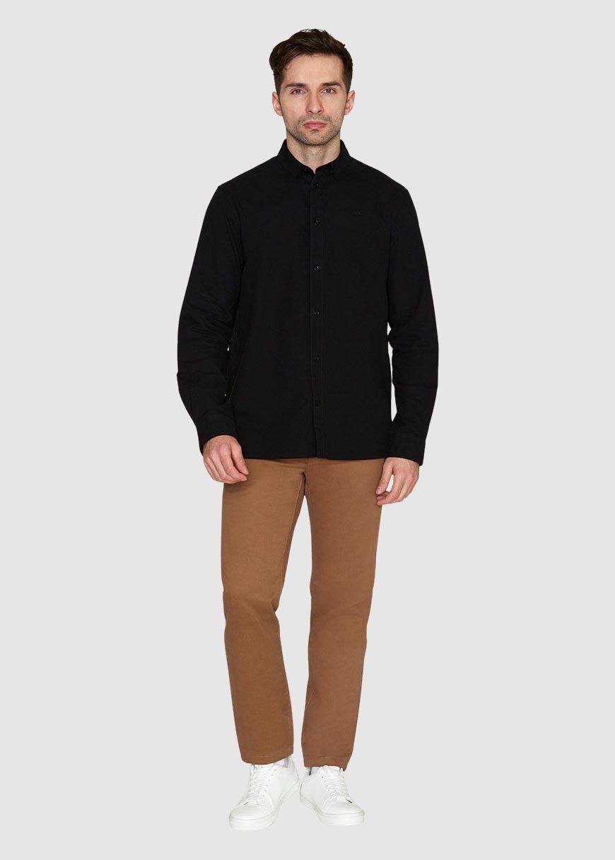knowledge_cotton_apparel_harald_small_owl_oxford_regular_fit_shirt_AW_25_KCA_1090102_1300_Black_Jet_3_ce0313fead Harald Small Owl Oxford Regular Fit Shirt