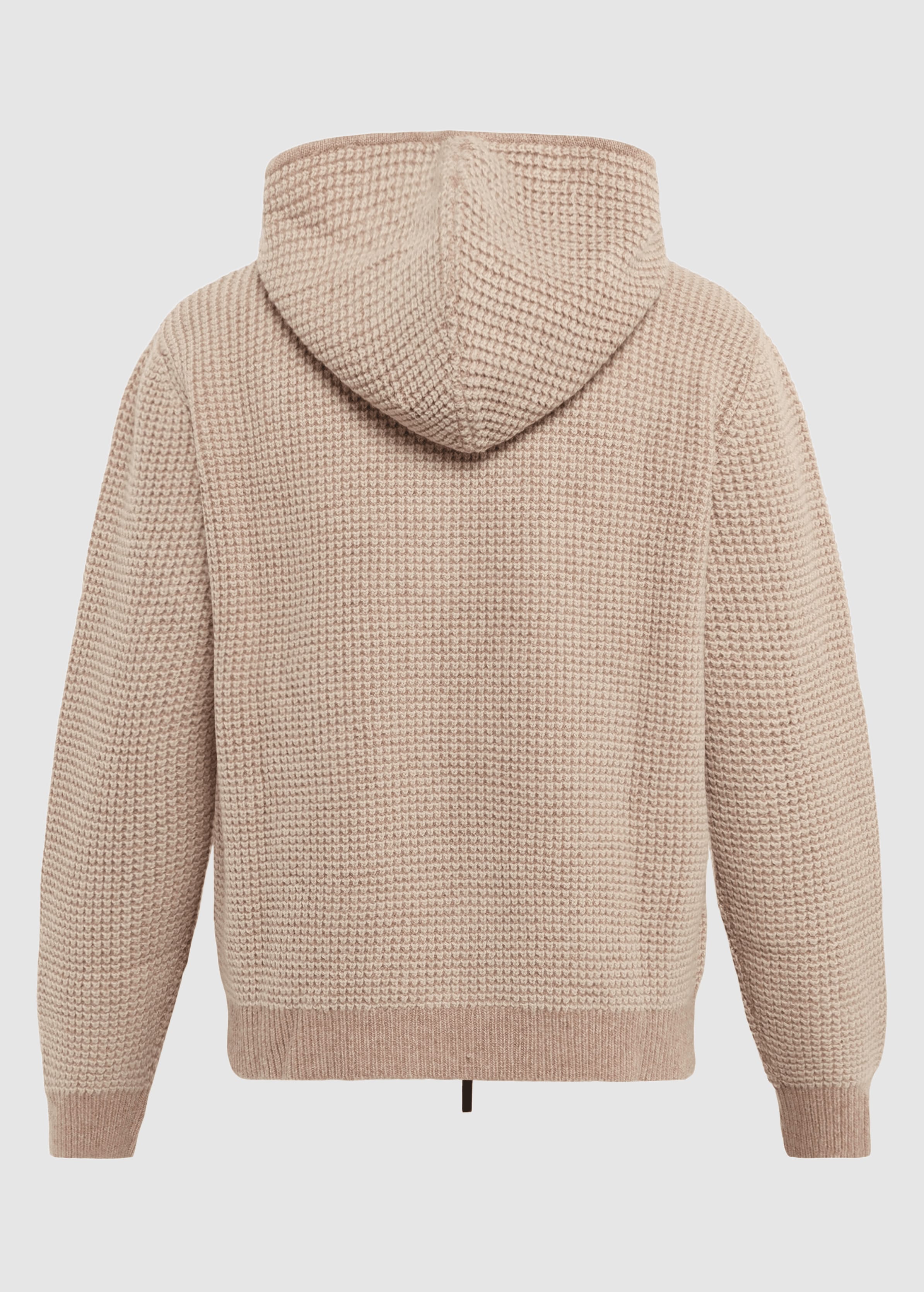 Lambswool Zip Hoodie Kelp Melange