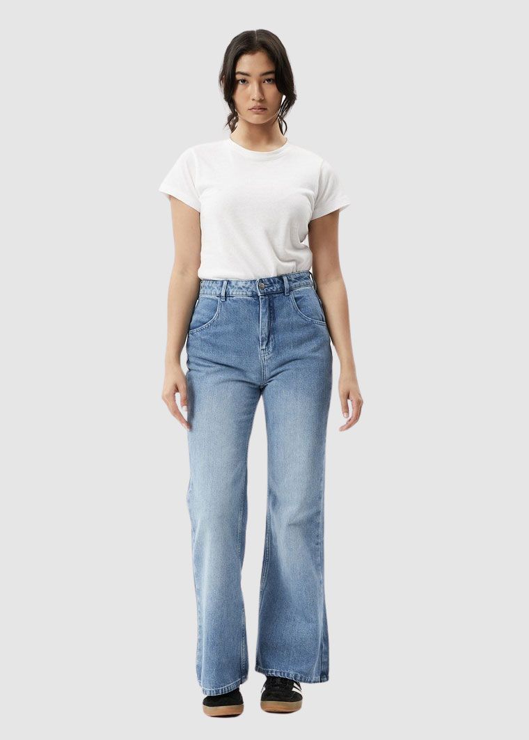 Marsha Hemp Denim Flared Leg Jeans Marsha Hemp Denim Flared Leg Jeans