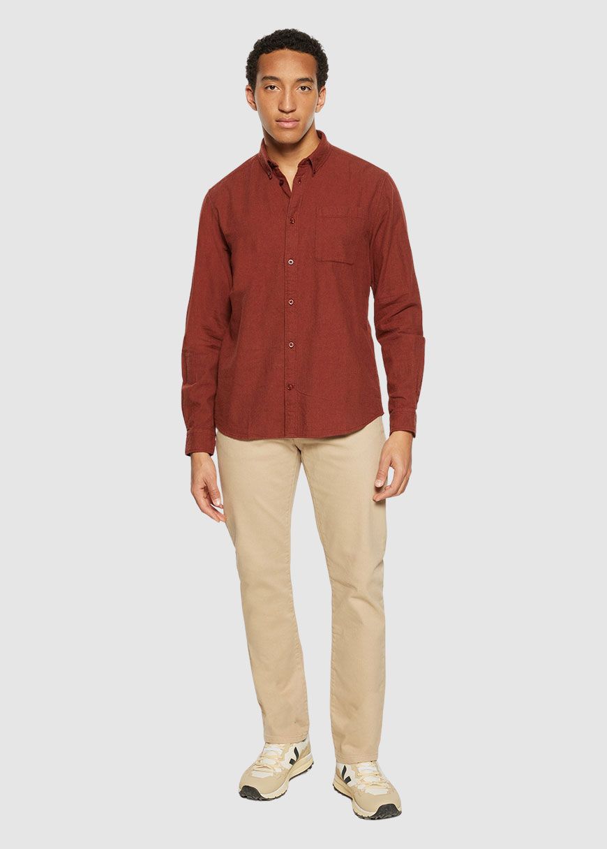 Regular Fit Melangé Flannel Shirt Regular Fit Melangé Flannel Shirt
