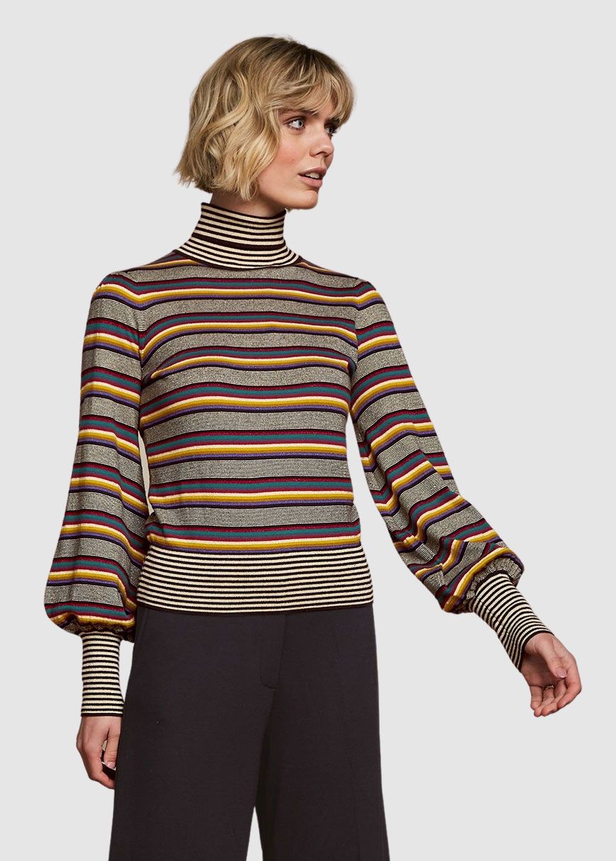 Maya Rollneck Top Sixties Stripe Maya Rollneck Top Sixties Stripe